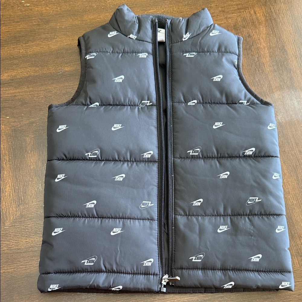 Nike Black Vest with White Logo Accents